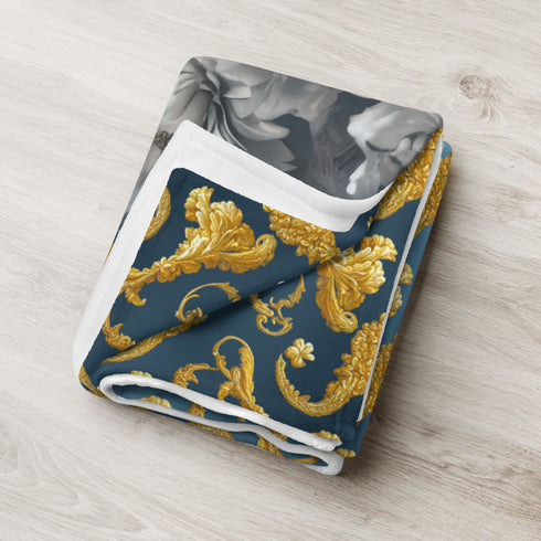 Santa Muerte Blanca Blanket - Cocoon of spiritual shelter and comfort