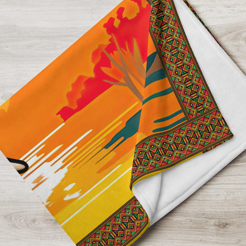 Elephant Mama Africa Blanket