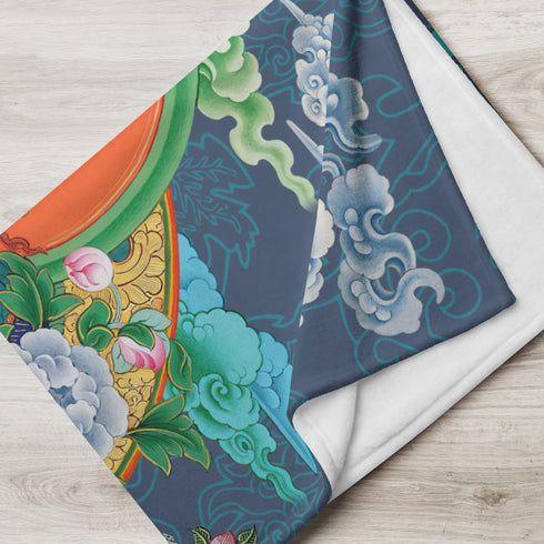 Green Tara Thangka Blanket