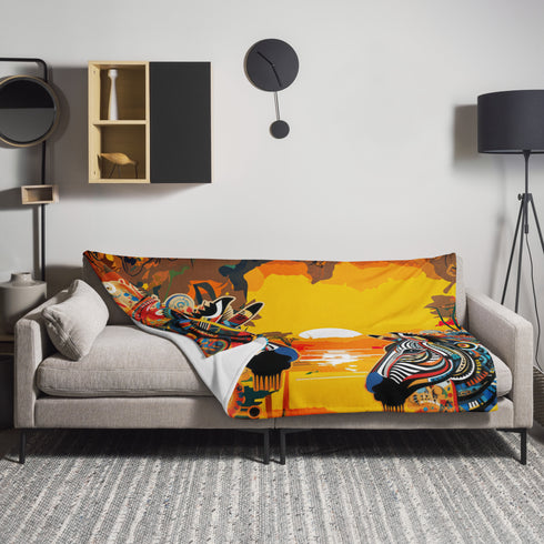 Zebra Mama Africa Blanket