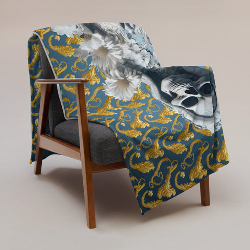 Santa Muerte Blanca Blanket - Cocoon of spiritual shelter and comfort