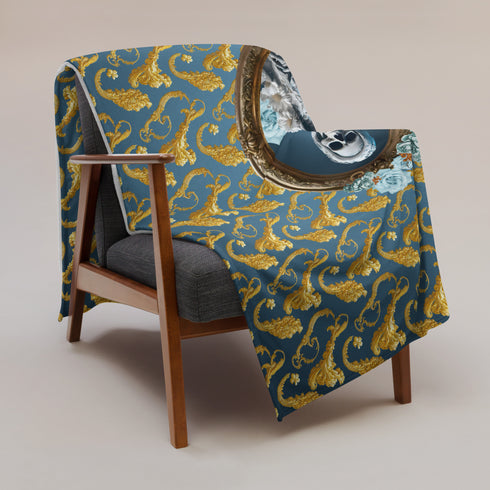 Cosmovisions Collection - Blanket embodying Santa Muerte's purity