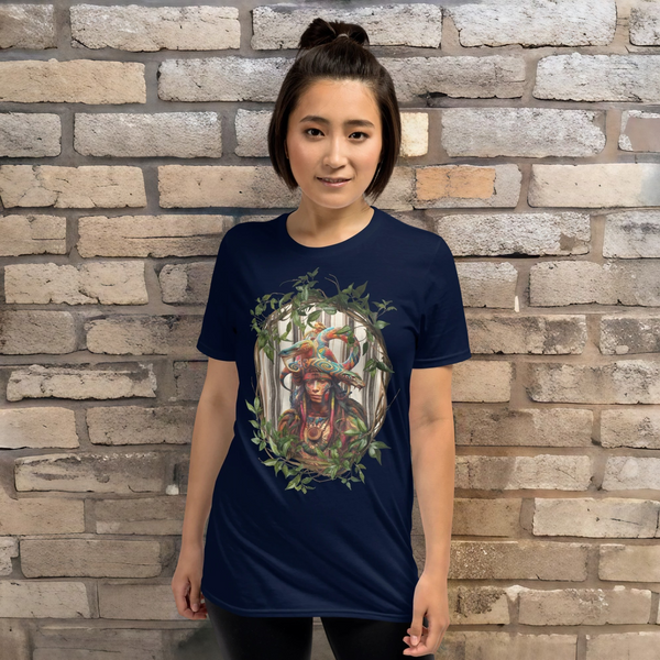 Vibrant Ayahuasca T-Shirt depicting spiritual narratives