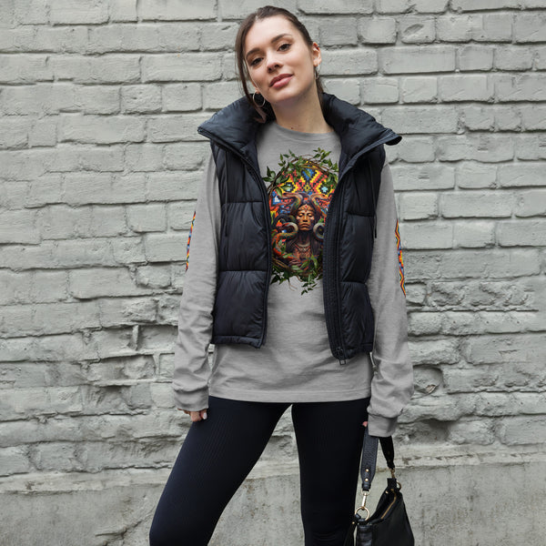 Vibrant Long Sleeve Shirt from the Ayahuasca Collection infused with tribal wisdom