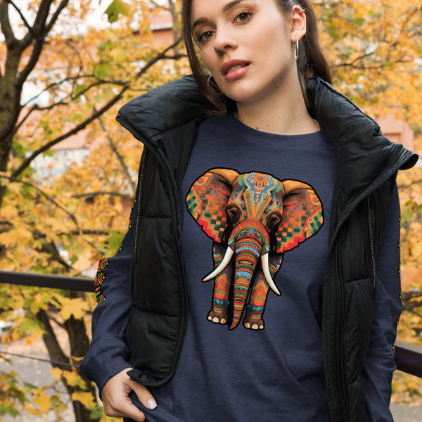 Elephant Mama Africa Long Sleeve T-Shirt