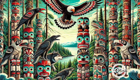 Symbolism of Tlingit Art: Exploring Totem Pole Symbols and Meanings