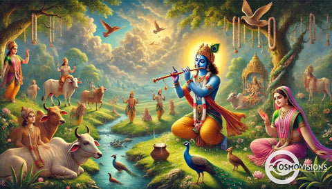 Divine Flute Krishna Music: Relaxing Krishna Flute Music for Positive Vibes