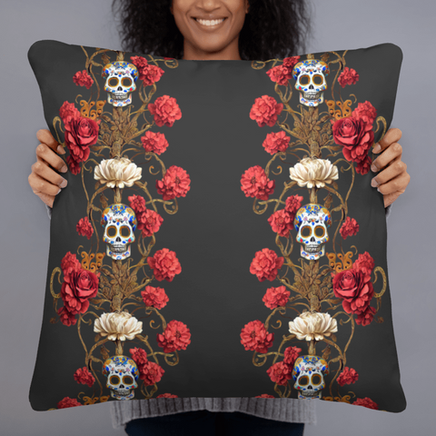 Roja Santa Muerte Pillow