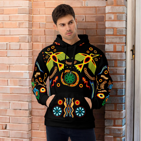 Birds Huicholes Hoodie