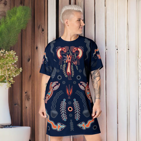 Huicholes T-Shirt Dress