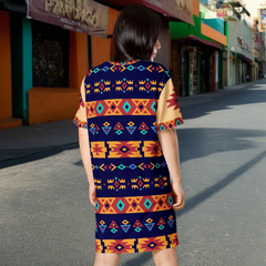 Aztec T-shirt dress