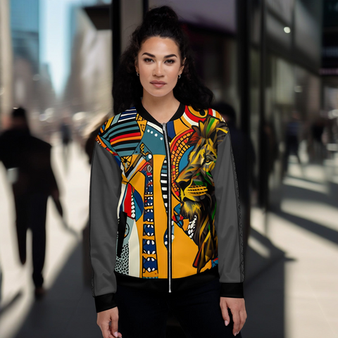 Lion Mama Africa Bomber Jacket