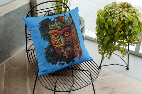 Totem & Mask Haida- Tlingit Pillow