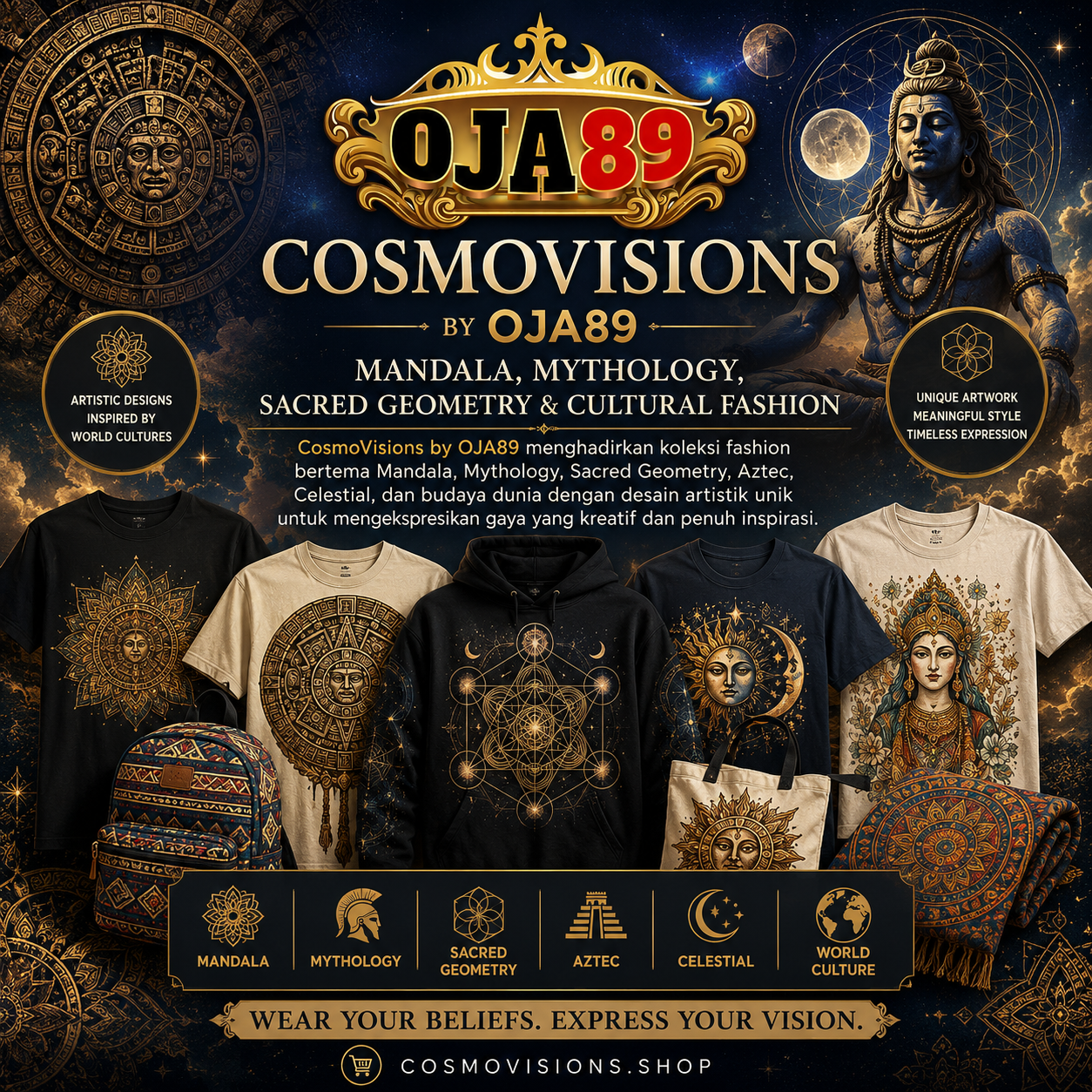 CosmoVisions by OJA89 | Mandala, Mythology, Sacred Geometry & Cultural Fashion
